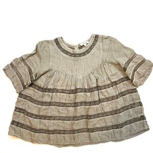 Wilfred Cropped Blouse Taupe Sz:XS